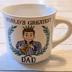 World's Greatest Dad Mug - Vintage Custom Card of Canada Ltd Cup - Papel